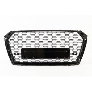 RS4 Wabendesign Khlergrill Wabengrill Glanz passend fr Audi A4 B9 2016- RS Umbau