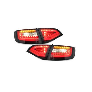 LED Rckleuchten Audi A4 B8 8K Avant 08-11 mit dynamischem Blinker schwarz/rauch