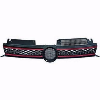 VW Golf 6 Bj. 08-12 GTI Look Sportgrill Optik Grill Khlergrill Wabendesign