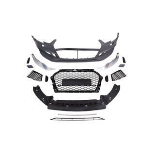 Audi RS3 8V Facelift Sto�stange+Wabengrill passend f�r Audi A3 8V Limousine 05.2016-