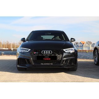 Audi RS3 8V Facelift Sto�stange+Wabengrill passend f�r Audi A3 8V Limousine 05.2016-