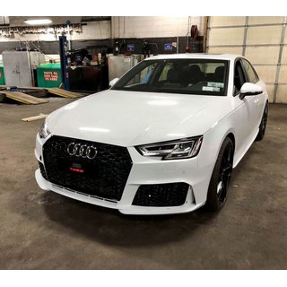 Audi RS4 B9 8W Stostange+Wabengrill passend fr Audi A4 B9 2016-