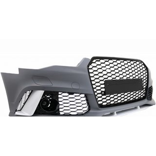 Audi RS6 C7 4G Sto�stange+Wabengrill passend f�r Audi A6 C7 4G 2015-2018 Facelift