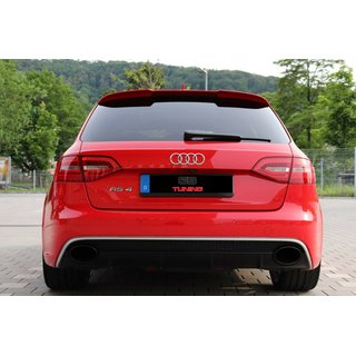 Audi RS4 B8 8K Heckdiffusor hochglanz schwarz + Blenden passend fr Audi A4 B8 11/2011-12/2015 RS4 Umbau