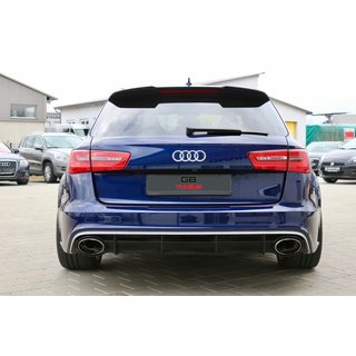 Audi RS6 C7 Heckdiffusor hochglanz schwarz + Blenden passend fr Audi A6 2011-2015 RS6 Umbau