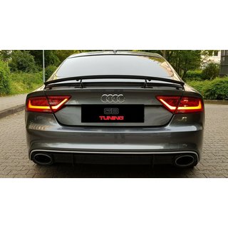 Audi RS7 C7 Heckdiffusor hochglanz schwarz + Blenden passend fr Audi A7 2010-2014 RS7 Umbau