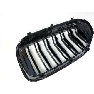 SET Khlergrill Grill Schwarz Doppelsteg passend fr BMW 5er G30 G38 ab16 nicht M5