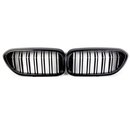 SET Khlergrill Grill Schwarz Doppelsteg passend fr BMW...