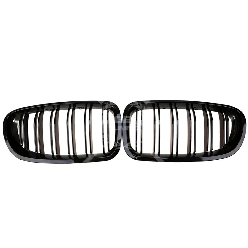 SET Kühlergrill Grill Schwarz Doppelsteg passend für BMW 5er F10 F18, 29,90  €