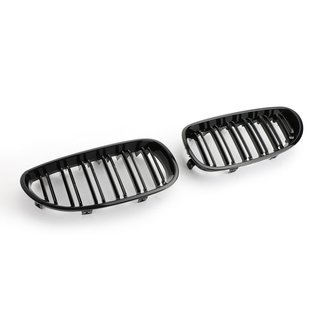 SET Khlergrill Grill Schwarz Doppelsteg passend fr BMW 5er E60 E61 2003-2010 nicht M5