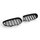 SET Kühlergrill Grill Schwarz Doppelsteg passend für BMW 5er E60 E61 2003-2010 nicht M5
