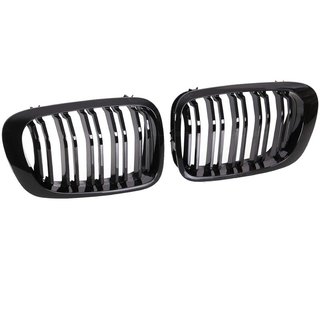 SET Khlergrill Grill Schwarz Doppelsteg passend fr BMW 3er E46 4D 2002-2005 nicht M3