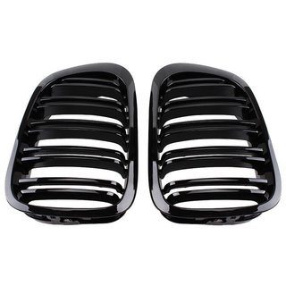 SET Khlergrill Grill Schwarz Doppelsteg passend fr BMW 3er E46 4D 2002-2005 nicht M3