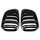 SET Kühlergrill Grill Schwarz Doppelsteg passend für BMW 3er E46 4D 2002-2005 nicht M3