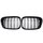 SET Kühlergrill Grill Schwarz Doppelsteg passend für BMW 5er E39 1995-2003 nicht M5