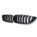 SET Khlergrill Grill Schwarz Doppelsteg passend fr BMW...