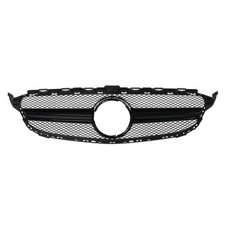 AMG Design Khlergrill schwarz glanz passend fr Mercedes C-Klasse W205 2014-2018