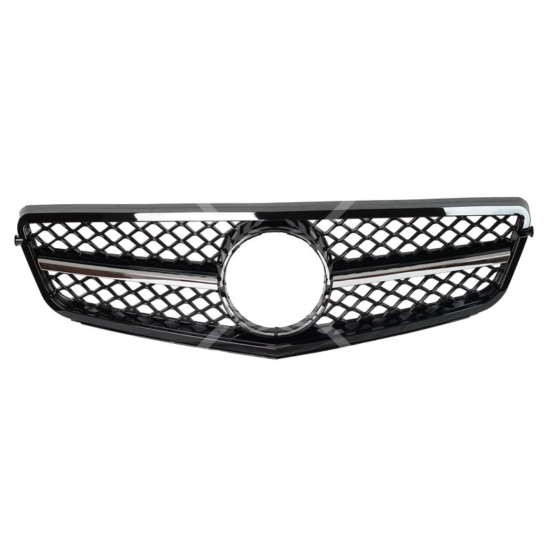 GRILL SPORT KÜHLERGRILL FÜR MERCEDES W204 S204 C GLANZ SCHWARZ C63 AMG OPTIK